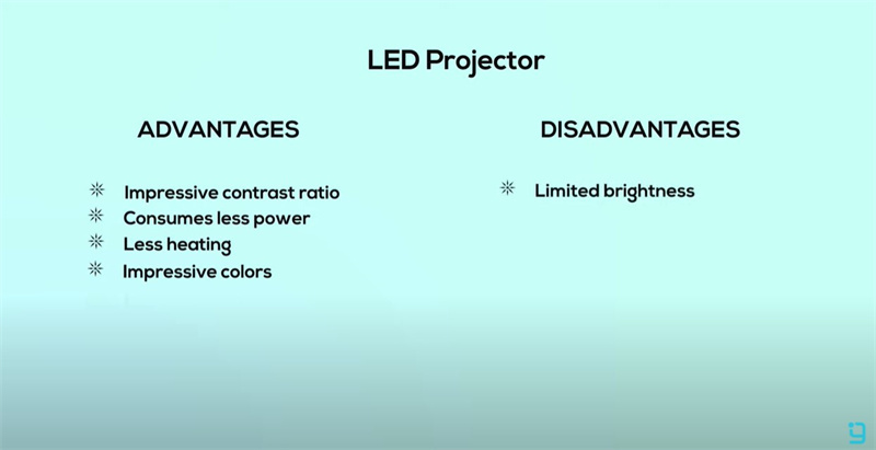  Pros and cons of LED projectors 
