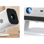 YGSKK mini projector and HAPPRUN KC7 side by side